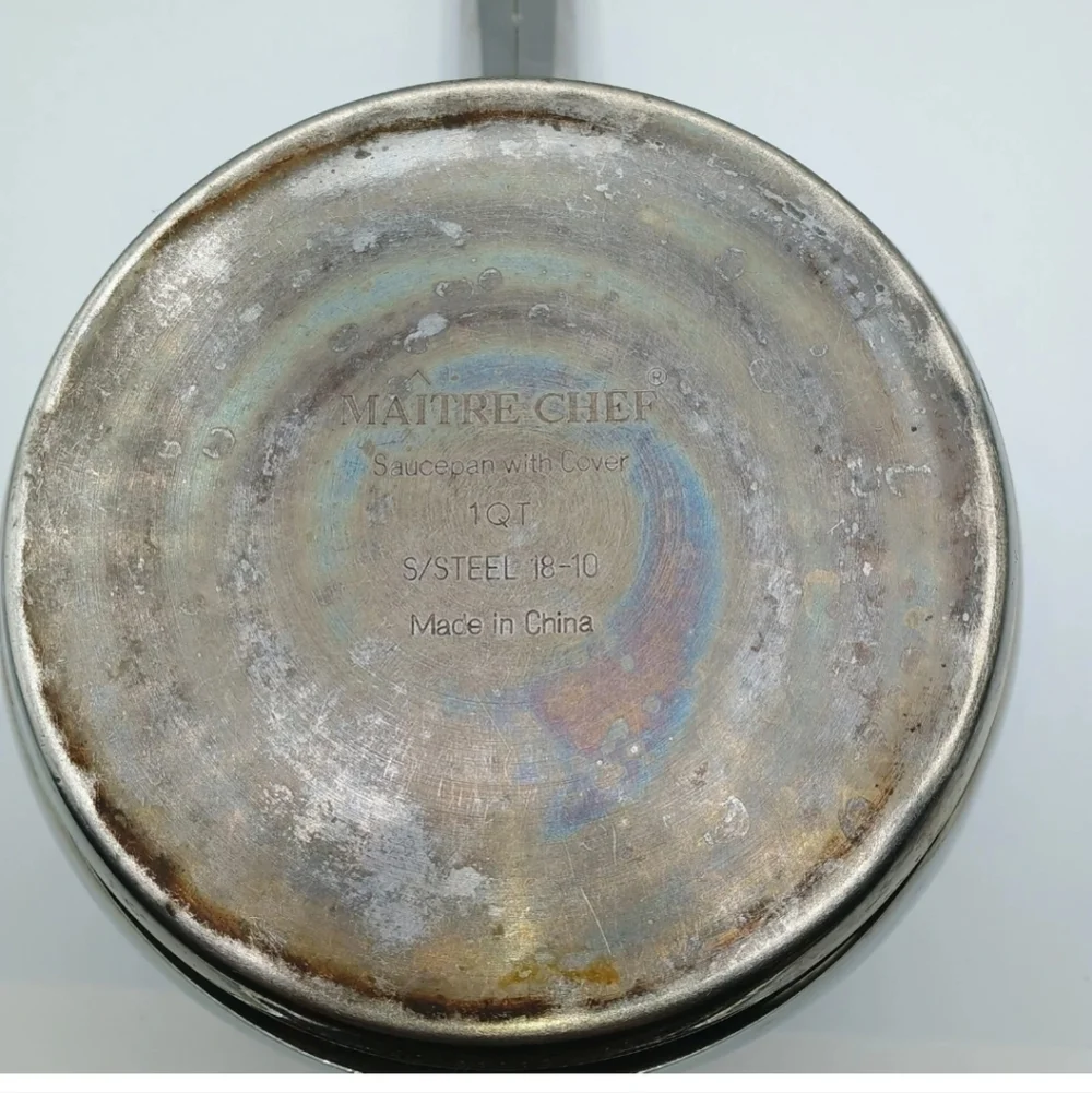 Maitre Chef 18-10 Stainless Steel 1 Quart Sauce Pan With Lid